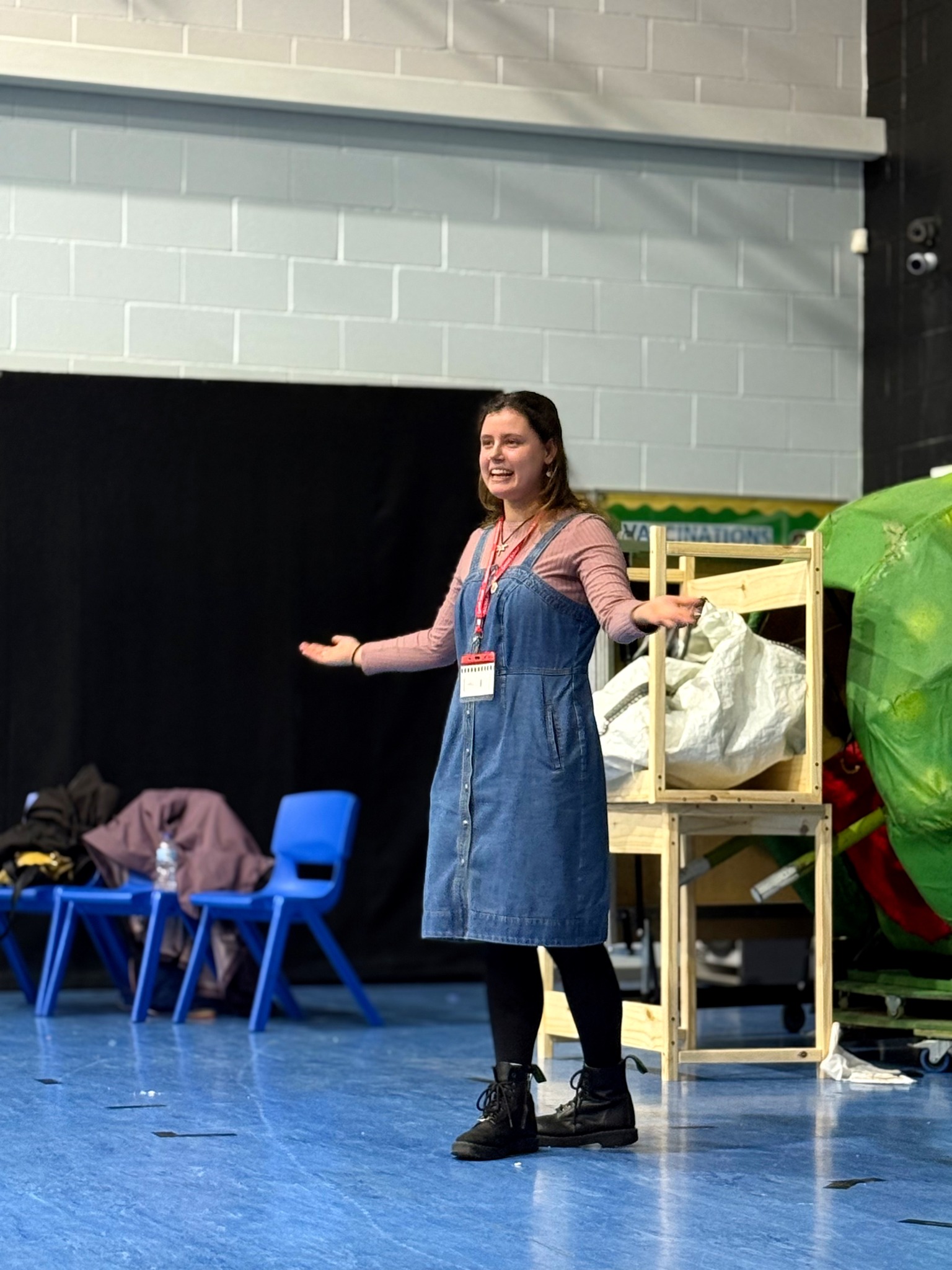 Philippa presents an assembly.